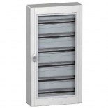 Щит навесной с прозрачной дверцей Schneider Electric Pragma на 144 (6x24) модуля с клеммниками N+PE