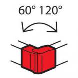 Внешний угол 85х50 мм изменяемый 60°-120° Legrand METRA
