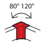 Внутренний угол 100х50 мм изменяемый 80°-120° Legrand METRA
