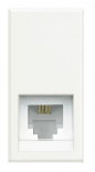 Axolute Розетка Rj 11, категория 3, К10, цвет белый