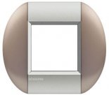 LivingLight Рамка овальная, 1 пост, цвет Бронзовый