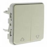 Двухклавишный переключатель для прямого управления приводами Legrand Plexo IP55 белый