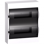 Бокс навесной с прозрачной дверцей Schneider Electric Easy9 на 24 (2х12) модуля с клеммниками N+PE