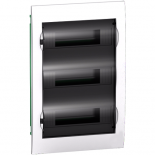 Бокс встраиваемый с прозрачной дверцей Schneider Electric Easy9 на 36 (3х12) модулей с клеммниками N+PE