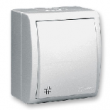 Simon15 Aqua Бежевый Переключатель 1-клавишный перекрестный наружный, IP54 (1594251-031)