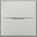 Axolute Кнопка 1Р (NС) 10 А 250 В~, цвет алюминий