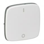 Лицевая панель двухполюсного выключателя Legrand Valena Allure белая