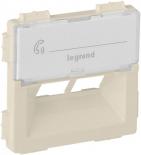 Лицевая наклонная панель двойных розеток RJ45 Rutenbeck Legrand Valena Life слоновая кость