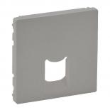 Лицевая панель одинарных розеток RJ45/RJ11 753042/753068/753070 Legrand Valena Life алюминий