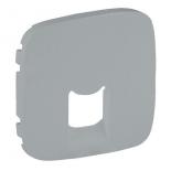 Лицевая панель одинарных розеток RJ45/RJ11 753042/753068/70 Legrand Valena Allure алюминий