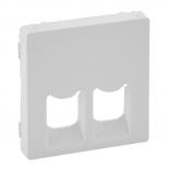 Лицевая панель двойных розеток RJ45/RJ11 753032/753039/753043 Legrand Valena Life белая