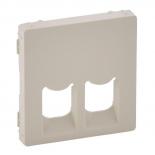 Лицевая панель двойных розеток RJ45/RJ11 753032/753039/753043 Legrand Valena Life сл. кость
