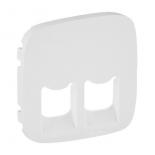Лицевая панель двойных розеток RJ45/RJ11 753032/753039/753043 Legrand Valena Allure белая
