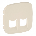 Лицевая панель двойных розеток RJ45/RJ11 753032/753039/43 Legrand Valena Allure слоновая кость