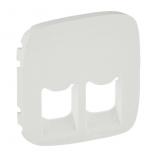 Лицевая панель двойных розеток RJ45/RJ11 753032/753039/753043 Legrand Valena Allure жемчуг