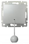 Кнопка со шнурком 10А 250В Legrand Valena Classic алюминий