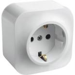 Розетка с заземлением Legrand Quteo белая
