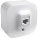 Розетка компьютерная RJ45 Cat5 UTP Legrand Quteo белая