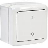 Выключатель двухполюсный IP44 Legrand Quteo белый