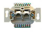 JUNG EcoProfi Розетка компьютерная двойная RJ 45, кат. 5e (EPUAE8UPOK5US)