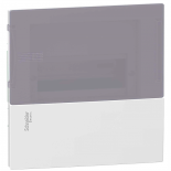 Бокс встраиваемый с дымчатой дверцей Schneider Electric Mini Pragma на 8 модулей с клеммниками N+PE