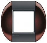 LivingLight Рамка овальная, 1 пост, цвет Бордовый