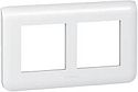 Рамка Legrand Mosaic 2х2 модуля горизонтальная белый