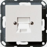 Крышка для модульных гнезд AMP 5KAT; слоновая кость