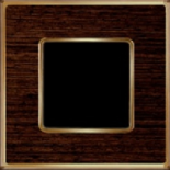 Рамка на 1 пост, VINTAGE WOOD, гор./верт, цвет WENGE- Bright Gold