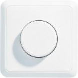 JUNG CD 500/CD plusБел Светорегулятор для л/н в сборе с рамкой 60-400W (5544.02VWW)