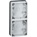Коробка двухпостовая вертикальная для механизмов IP66 Legrand Plexo