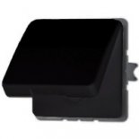 JUNG CD 500/CD plusЧерный Розетка с/з с защитными шторками с крышкой (CD520KIWUSW)