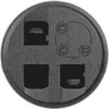 Лицевая панель на мультимедийную розетку с тремя разъемами RJ45 Legrand Celiane графит
