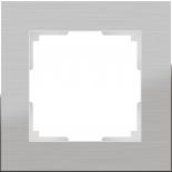 Рамка металлическая на 1 пост Werkel Aluminium (алюминий)