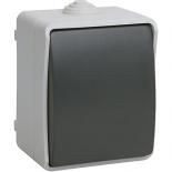 Выключатель одноклавишный для открытой установки IP54 IEK Форс ВС20-1-0-ФСр