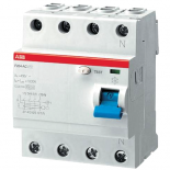 Выключатель дифференциальный четырехполюсный (УЗО) ABB F204 40А AC300
