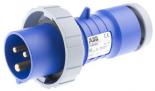 Вилка кабельная 216P6W, 16А, 2P+E, IP67, 6ч