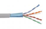ITK Кабель связи витая пара F/UTP, категория 5e 4х2х24AWG solid, 305м, серый