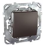Выключатель кнопочный Schneider Electric Unica Top графит