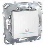 Таймер электронный нажимной 2сек - 12мин с индикационной лампой 8А Schneider Electric Unica белый