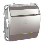 Выключатель карточный с выдержкой времени Schneider Electric Unica Top алюминий