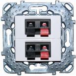 Розетка акустическая двойная Schneider Electric Unica белая