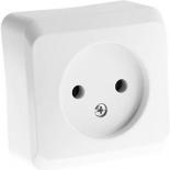 Розетка одинарная без заземления Schneider Electric Этюд белая