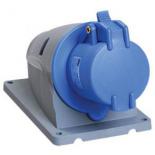 Розетка стационарная ССИ-113 16А-6ч/200-250В 2Р+РЕ IP44 MAGNUM ИЭК