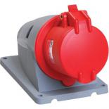 Розетка стационарная ССИ-114 16А-6ч/380-415В 3Р+РЕ IP44 MAGNUM ИЭК