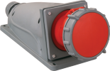 Розетка стационарная ССИ-134 63А-6ч/380-415В 3Р+РЕ IP67 MAGNUM ИЭК