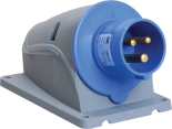 Вилка стационарная ССИ-513 16А-6ч/200-250В 2Р+РЕ IP44 MAGNUM ИЭК