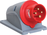 Вилка стационарная ССИ-514 16А-6ч/380-415В 3Р+РЕ IP44 MAGNUM ИЭК