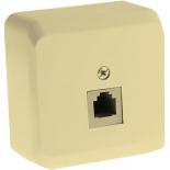 Розетка телефонная RJ11 Schneider Electric Этюд кремовая