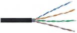 Витая пара UTP 4 пары AWG 24 категория 5e UTP 4x2x0,51, внешнее использование, Cu